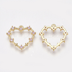 Pendentifs en laiton avec zircone cubique&nbsp;KK-T038-506B