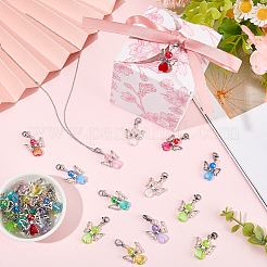 1 sachet de pendentifs en acrylique et alliage&nbsp;HJEW-BM0001-84