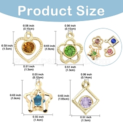 60 шт. подвески из экологически чистого железа со стразами&nbsp;IFIN-YW0003-91