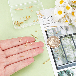 67 шт. 6 стиля 925 бусины-трубочки из стерлингового серебра STER-PH0003-49G