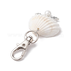 Подвески из ангельского сплава и натуральных ракушек&nbsp;HJEW-JM02016-01