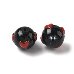 Стеклянные эмалевые бусины ручной работы&nbsp;GLAA-K070-45B