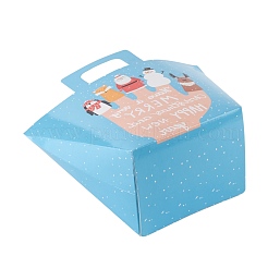 Sac cadeau en papier kraft créatif pliable rectangle thème noël&nbsp;CON-B002-02D