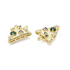 Латунные микро проложить кубического циркония подвески ZIRC-N039-224