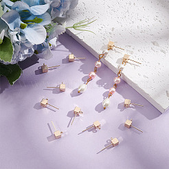 12 шт. латунные серьги-гвоздики&nbsp;KK-GO0001-81