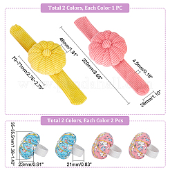 4 шт. 4-х стильные игольницы для запястий и пальцев AJEW-AR0001-71