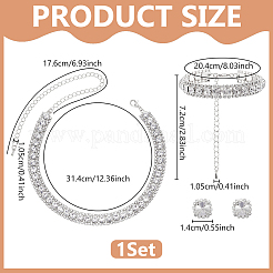 1 sachet de bijoux en alliage et strass&nbsp;SJEW-UN0001-27S