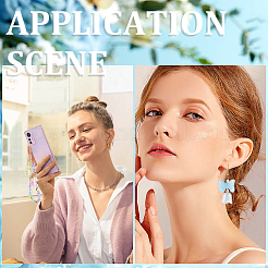 50 шт. 10-цветные радужные переливающиеся акриловые бусины с УФ-покрытием TACR-SC0001-29