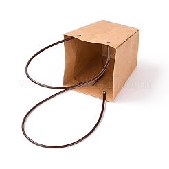 Sacchetti regalo trapezoidali in carta kraft con manico di plastica&nbsp;CARB-P007-A03-A