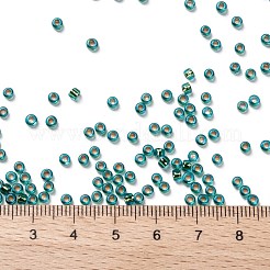 TOHOラウンドシードビーズ  日本製シードビーズ  （[12]kゴールドの裏地付きアクアマリン  756)  24mm  穴：8/0mm  約3個/1g&nbsp;SEED-XTR08-0756