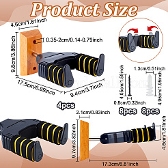 4 шт. настенная вешалка для гитары из дерева и железа&nbsp;ODIS-AR0001-17