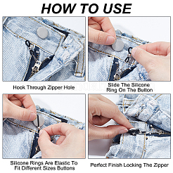 60 шт. железные застежки-молнии HJEW-WH00169