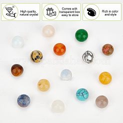 Круглые бусины из натуральных и синтетических драгоценных камней G-NB0003-86A