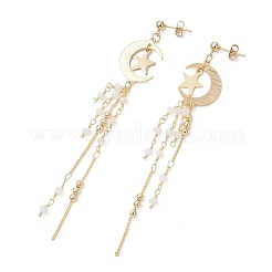 Pendientes colgantes de acero inoxidable 304 y latón&nbsp;EJEW-TA00807