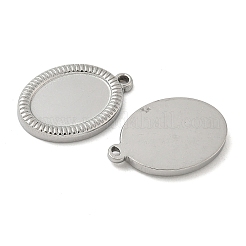 Оправы для подвесок из нержавеющей стали 304 в виде кабошонов STAS-D127-18A-P