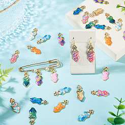 32pcs 8 pendentifs en alliage de couleurs&nbsp;ENAM-TA0003-95
