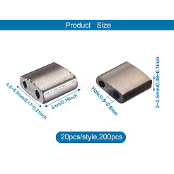 200шт 10 цвета гальванических стеклянных бусин SEED-CD0001-03A