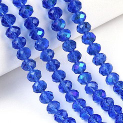 Chapelets de perles en verre électroplaqué&nbsp;LS-EGLA-A034-T2mm-L26