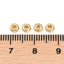 Гофрированные колоннообразные латунные бусины&nbsp;KK-Z146-05G-02