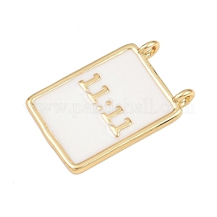 Латунь эмаль подвески&nbsp;KK-L251-01G-C04