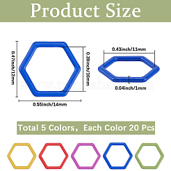 100 шт. 5 цвета краски для выпечки утюг вязальный инструмент DIY-SC0030-19