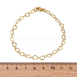 Браслеты из нержавеющей стали 304 в форме сердца BJEW-I191-01