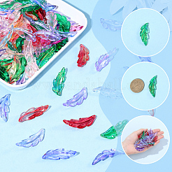 120pcs 8 Farben Plastikanhänger plastic&nbsp;FIND-SC0020-73