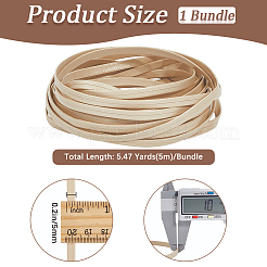 Cordon plat pliable en cuir PU de 5 m&nbsp;OCOR-WH20012-14A-06