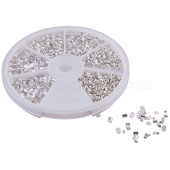 Set di 1 perline in ottone crimpato per tubo in ottone per confezione&nbsp;KK-PH0019-01S