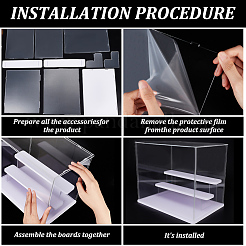 Прозрачная пластиковая витрина для минифигурок&nbsp;ODIS-WH0025-142B