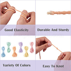 Cordones elásticos de poliéster de 30 m y 6 colores&nbsp;EC-TA0001-07C