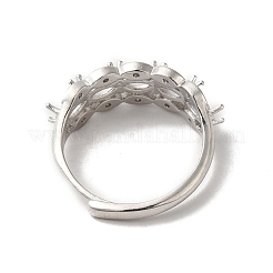 Регулируемые литые сеттинги площадку кольцо&nbsp;LS-KK-C022-01E-P