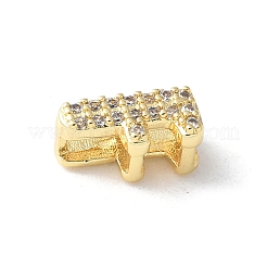 Латунные микро-паве прозрачные кубические цирконии начальные многорядные звенья KK-S520-01G-06