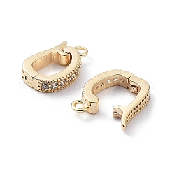 Реечное покрытие латунь микро паве прозрачный кубический цирконий складные застежки KK-A183-07G