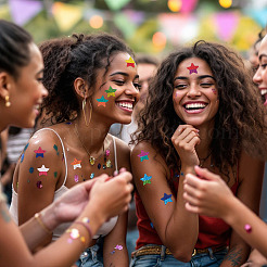 2 рулон звездных лазерных самоклеящихся наклеек DIY-TA0012-98