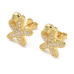 Серьги-гвоздики из циркония EJEW-A145-03C-G