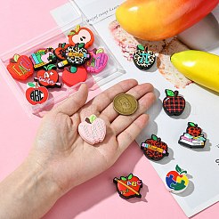 16шт 16 стиля яблоко силиконовые фокусные бусины&nbsp;SIL-CJ0002-24