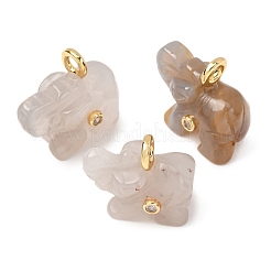 Pendentifs en pierre naturelle & synthétique mixte&nbsp;G-H357-01G