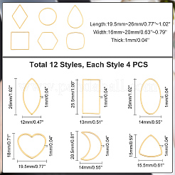 48 шт. 12 соединительных кольца из нержавеющей стали 304 STAS-UN0041-34