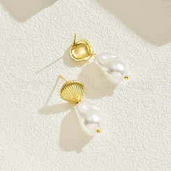 Элегантные латунные серьги-гвоздики AI3565-1