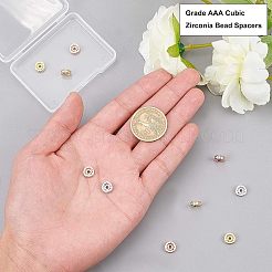 CZ латунные микро проложить класса AAA кубического циркония шарик прокладки&nbsp;KK-NB0002-28-NR