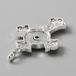 Подвески со стразами из сплава&nbsp;FIND-WH0145-68C