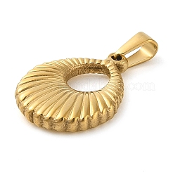 304ステンレスペンダント  ティアドロップチャーム  ゴールドカラー  25.5x19.5x4mm  穴：7x3.2mm&nbsp;STAS-R229-17G