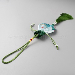Borse appese ovali in raso&nbsp;AJEW-WH0314-663A