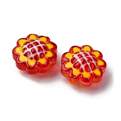 Стеклянные эмалевые бусины&nbsp;GLAA-C038-02F