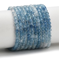 Fili di perline color blu diavolo naturale sfumato&nbsp;G-NH0072-B01-4mm