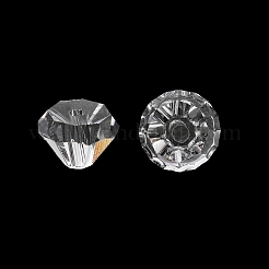 K9ガラス  模造オーストリアクリスタルビーズ  グレードAAA  多面カット  ダイヤモンド  透明  6x4mm  穴：0.7~0.9mm&nbsp;SWAR-F075-6mm-01