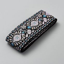 Rubans en polyester brodés à motifs floraux de style ethnique&nbsp;OCOR-XCP0003-16C