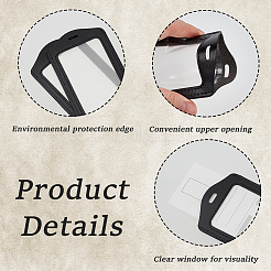 4 шт. держатель удостоверения личности из искусственной кожи&nbsp;AJEW-CL0001-78A