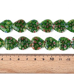 Handgemachte Glasperlen Millefiori-Stränge&nbsp;LAMP-T021-29E